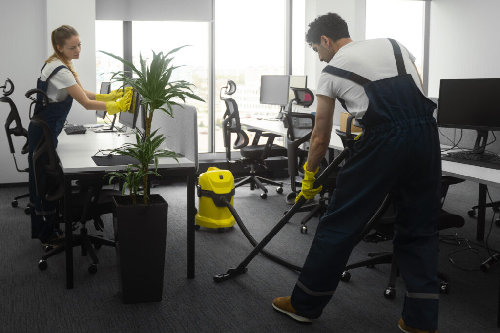 full shot people cleaning office (2)